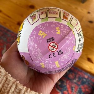 Spring miniverse with Easter basket inside.